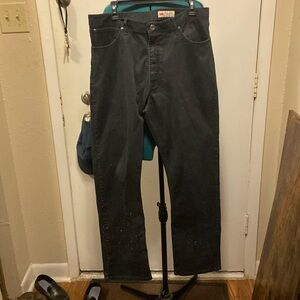 Vintage Wrangler Straight Fit 38/32 Black